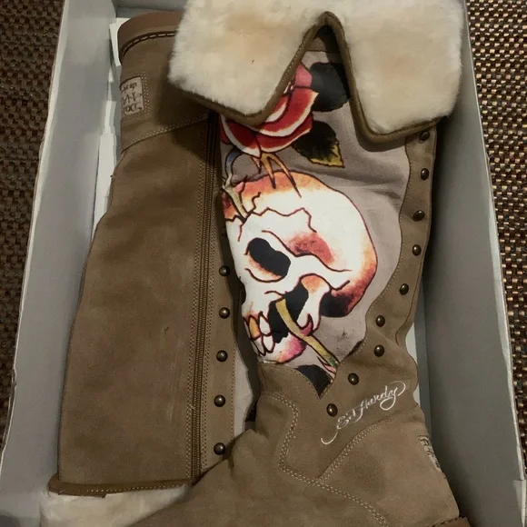 Ed hardy boots - Picture 1 of 4
